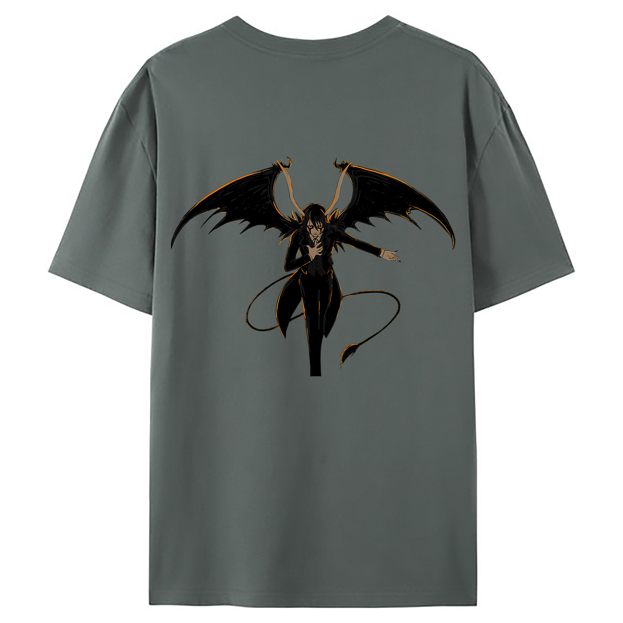 （画像用） ブリーチ ウルキオラ·シファー BLEACH Ulquiorra cifer 綿100％ メンズ半袖Tシャツ（バックプリント） 通気性